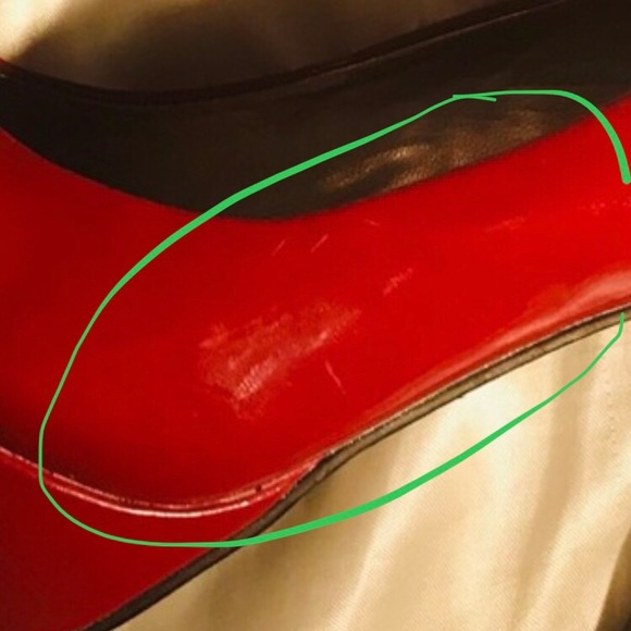COPY - Red G by Guess Red patent leather platform pumps size 9.5.M .used good c… - Picture 17 of 17